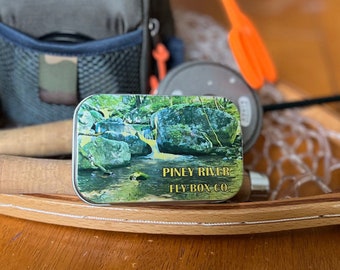 IT'S BACK The Terrapin: Hand-Labeled Retro-Style Fly Box by Piney River Fly Box Co. - Unique Fishing Storage