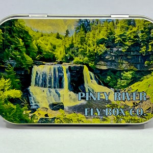 The Blackwater: Hand-Labeled Retro-Style Fly Box by Piney River Fly Box Co. - Unique Fishing Storage