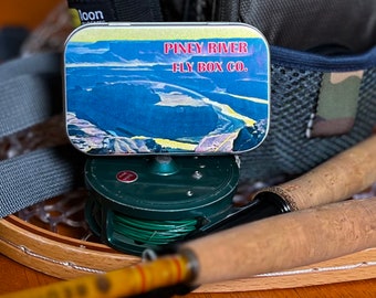 NEW! Canyonlands: Hand-Labeled Retro-Style Fly Box by Piney River Fly Box Co. - Unique Fishing Storage
