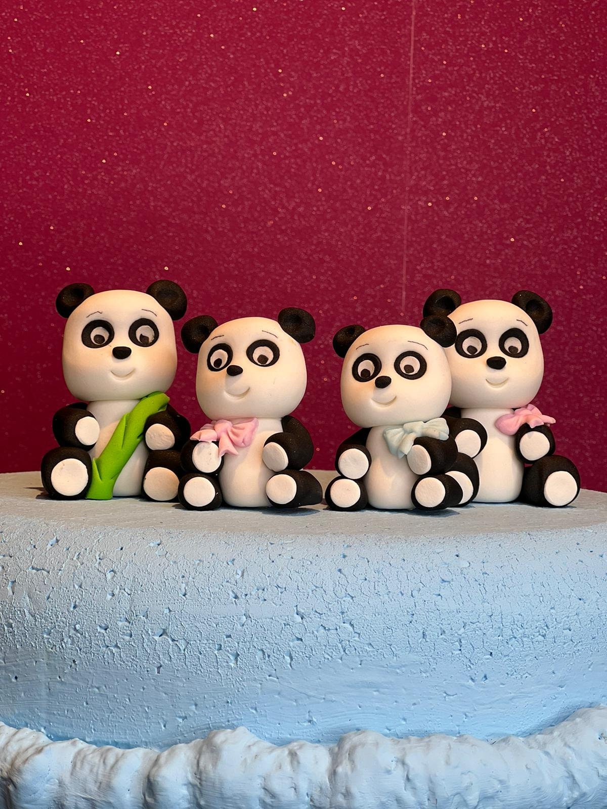 Panda fondant topper -  France