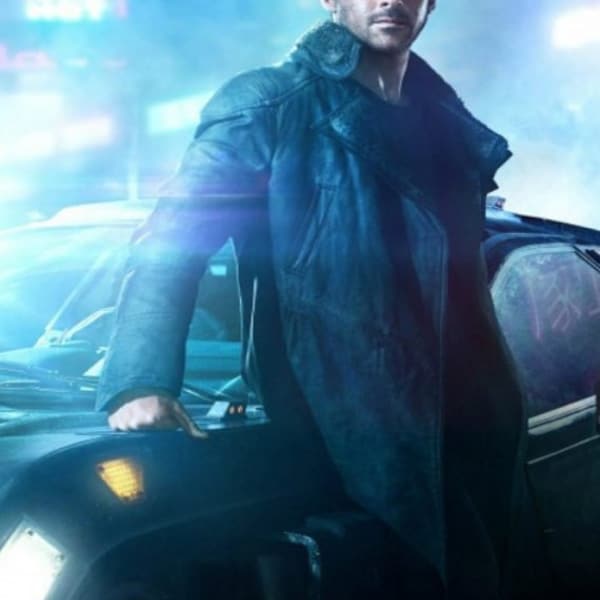 Blade Runner Leather Jacket Mens Ryan Gosling 2049, Artificial Fur On The Collar - Real Leather