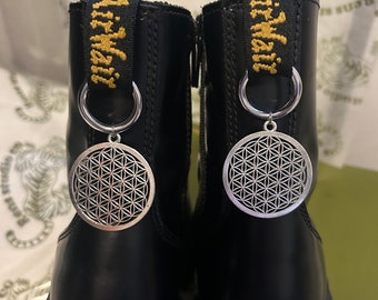 Bring me the horizon sempiternal doc charms | BMTH Silver dr marten accessories. | flower of life