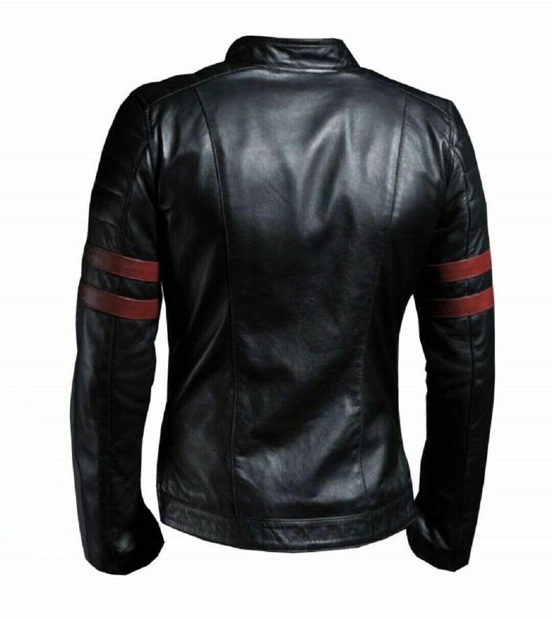 Mens Leather Biker Jacket Distressed Leather Jacket Café Racer Man ...