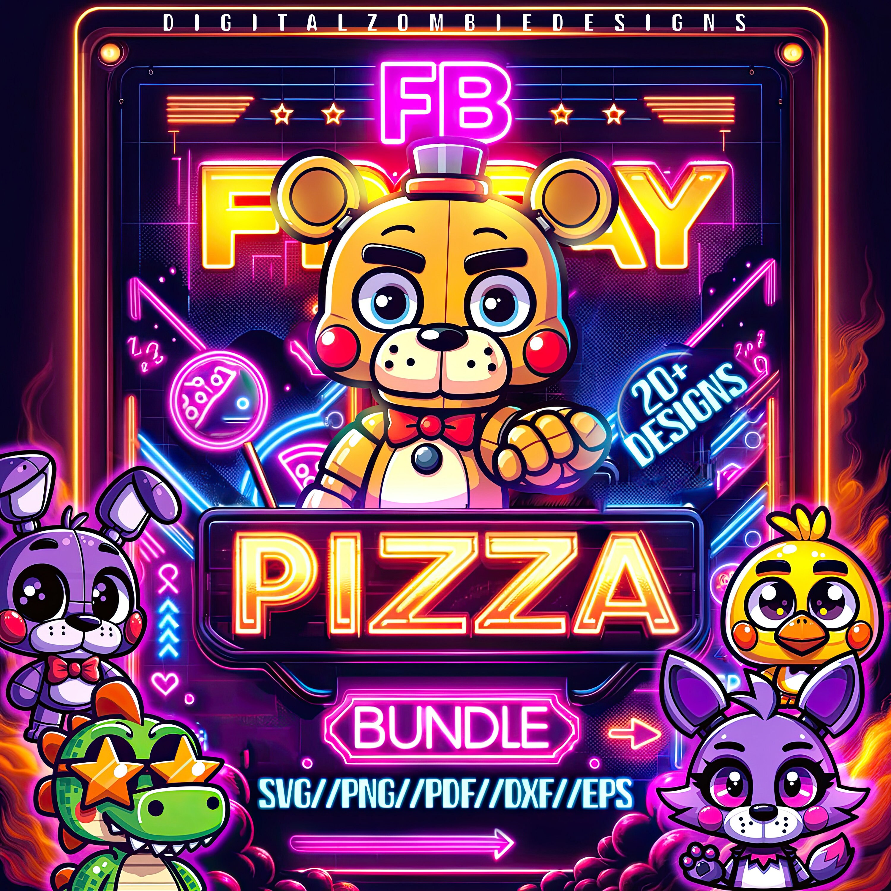 Five Nights at Freddy's- Game/Movie Poster, a card pack by Bailey