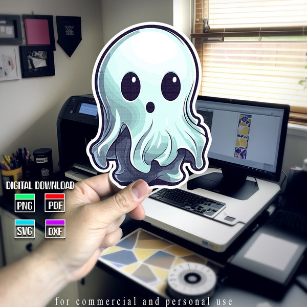 Chibi Ghost Svg, Halloween svg, Ghosts svg, Ghost svg bundle, Ghost Clipart, Cute ghost svg, Boo svg, SVG files for cricut