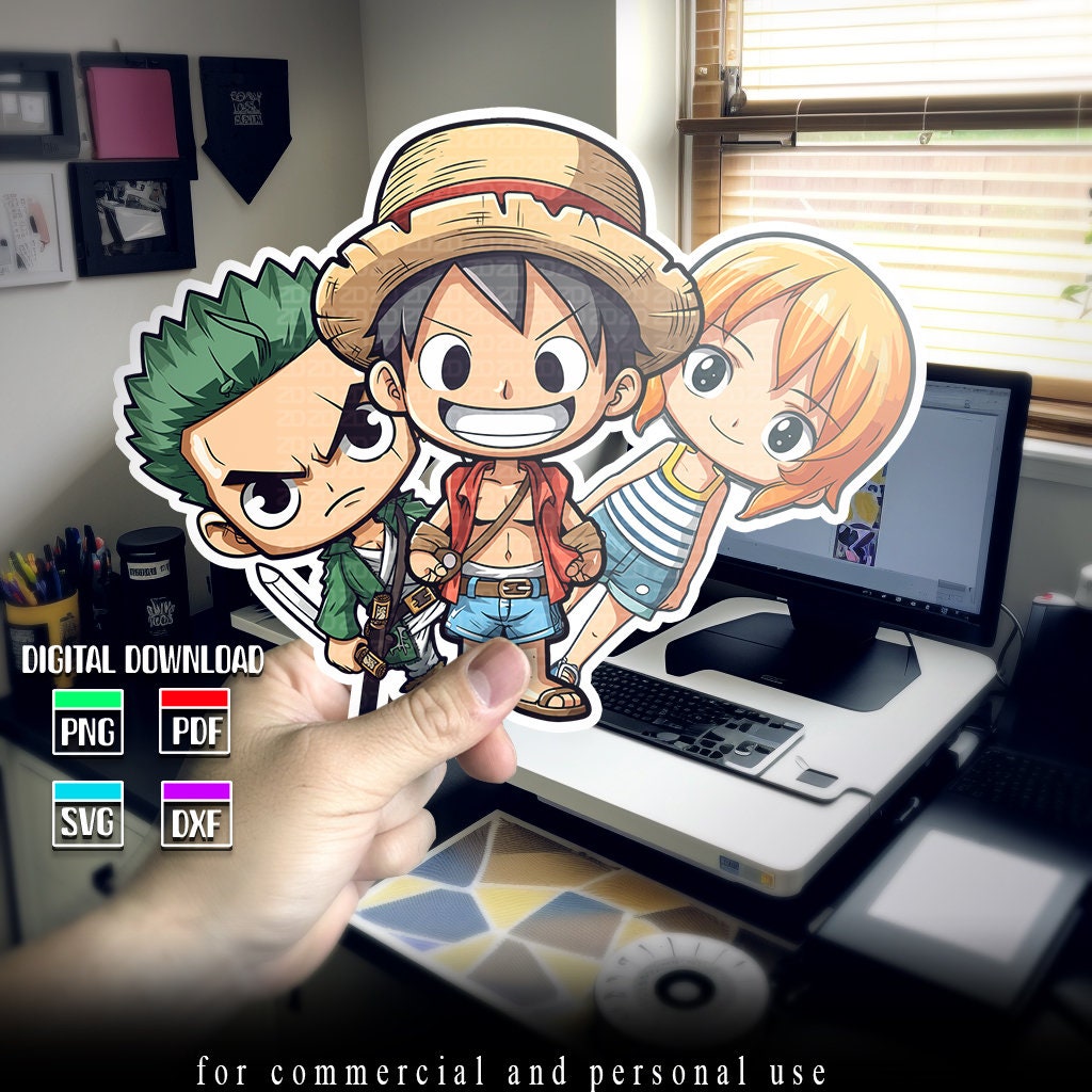 1024 x 1024 px  Free PNG. One Piece PNG Images. Manga style. Manga  Sticker