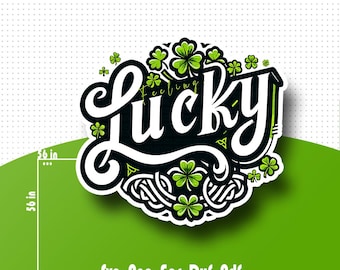 Lucky Shamrock SVG: St. Patrick's Day Clipart (Digital Download)