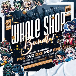Whole Shop SVG Ultimatives Mega Bundle von Clip Art & Bilddateien Designs für svg, png, cricut t-shirt svg in einem all-in-one-Svg-Bundle-Datei