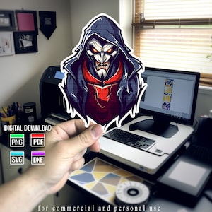 Halloween Vampire Soldier Clipart: Gothic Vlad Tepes Design (Digital Download)