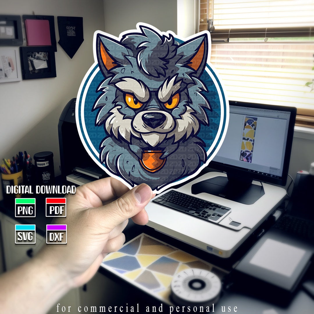 Werewolf Logo Svg, Werewolf Clipart, Halloween Svg, Wolves Svg