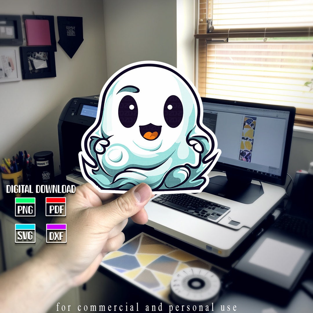 Ghost Using Computer Svg Spooky Ghost Svg, Ghost Png, Halloween Ghost, Ghost Clipart, Pumpkin ...