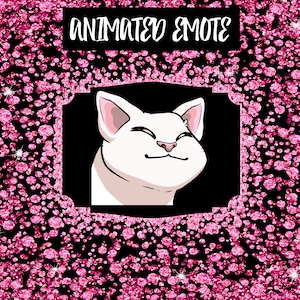 ANIMATED and STATIC Emote, catJAM Emote, Animated catJAM Emote, catJAM Emote, Cat Dance Emote, Twitch, Discord, Stream Graphics