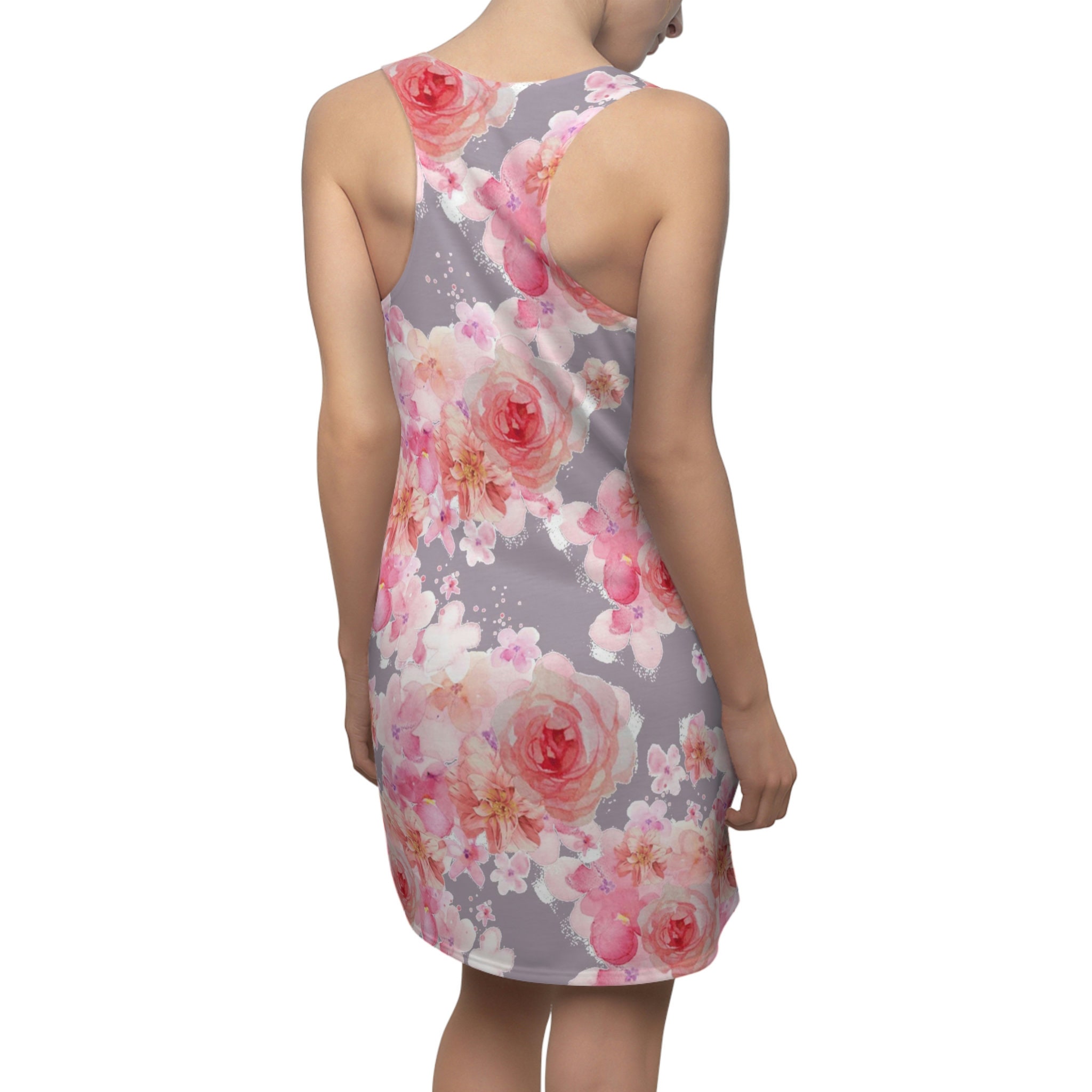 Flower Women's Cut & Sew Racerback Dress