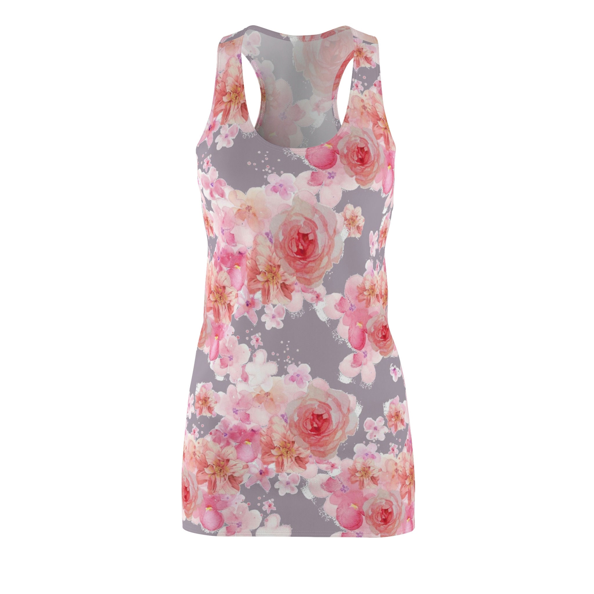 Flower Women's Cut & Sew Racerback Dress