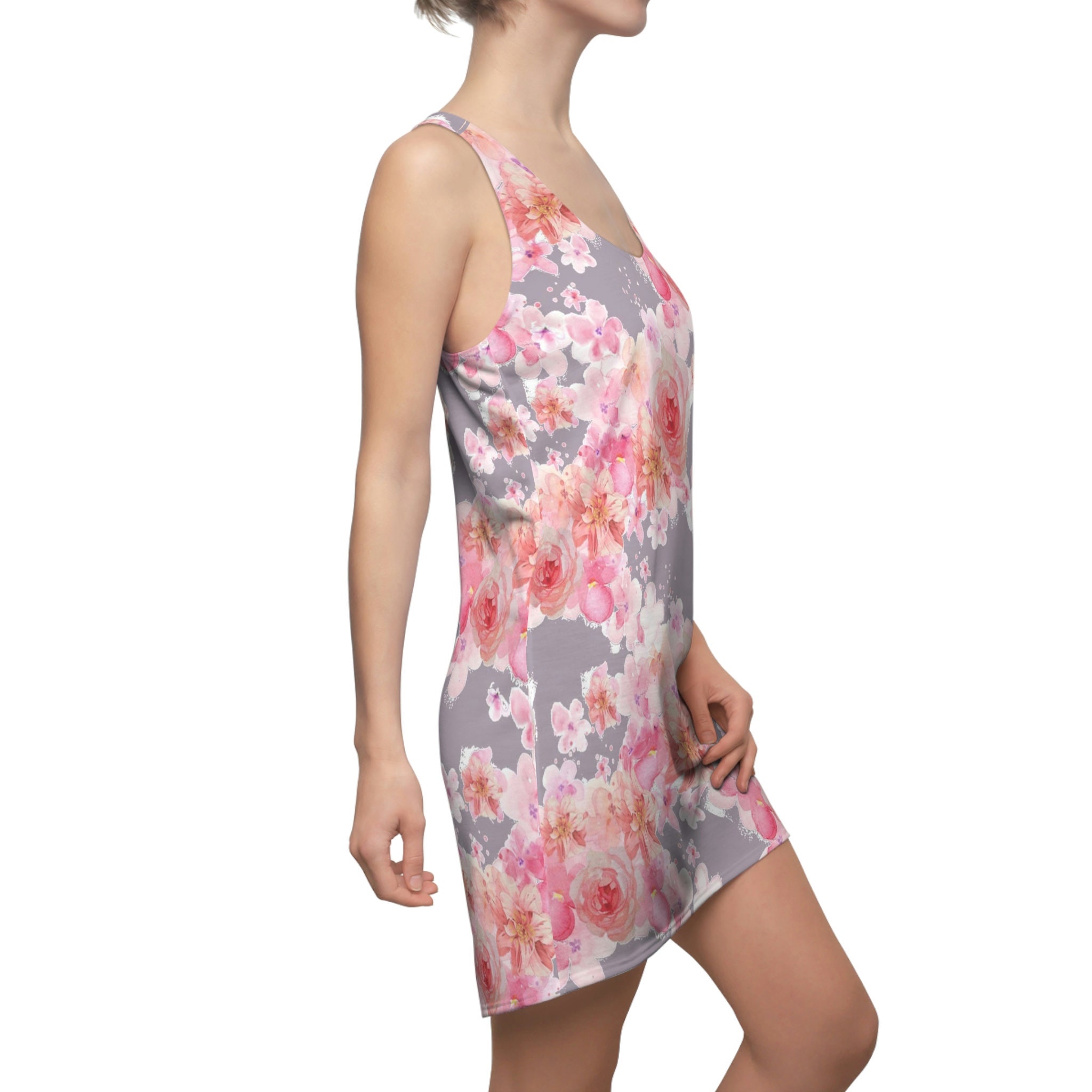 Flower Women's Cut & Sew Racerback Dress