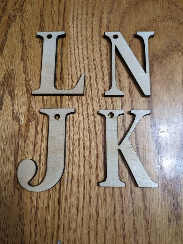Letter Cutouts, Letters, Laser Cut - Etsy