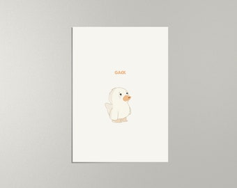 Cute Ducks Card - GACK! Cute motif for birthdays, encouragement and much more.