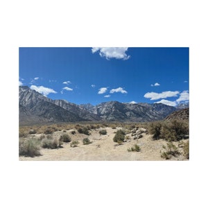 Sierra Nevada Mountains Matte Canvas, Stretched, 0.75&quot;