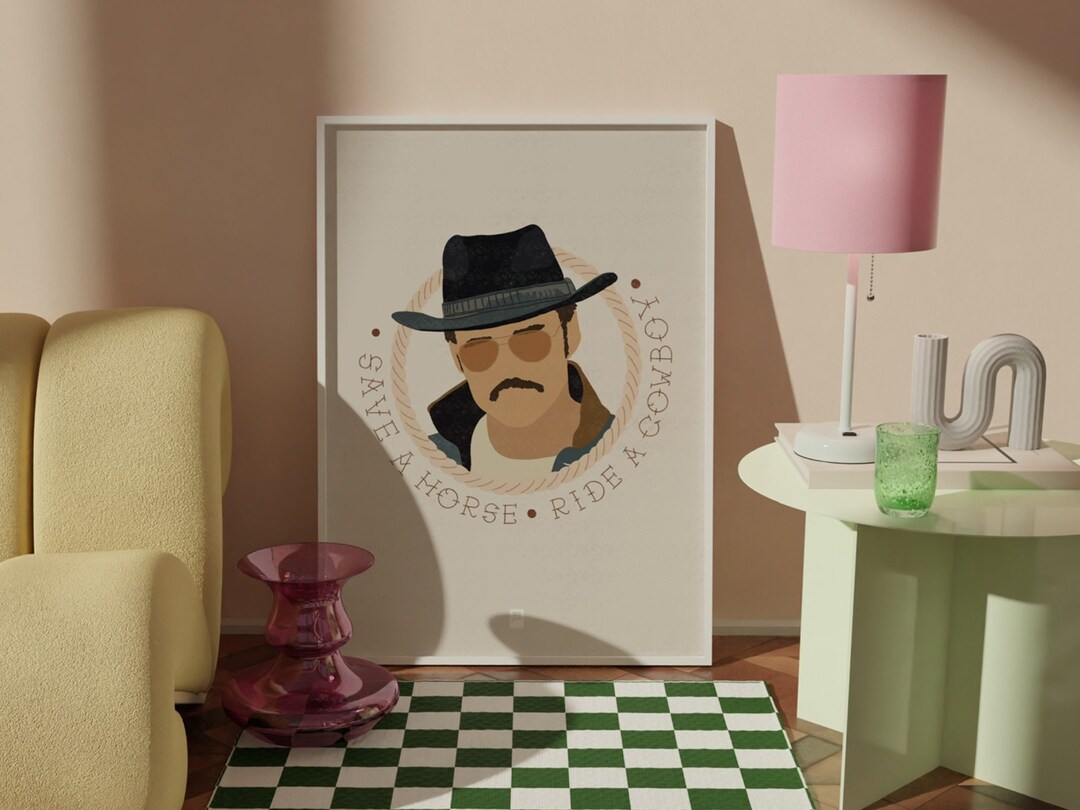 Save a Horse Ride a Cowboy Pedro Pascal Kingsman Agent Etsy