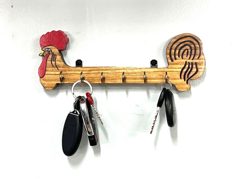 Roaster Key Rack Rooster Key Holder - Etsy