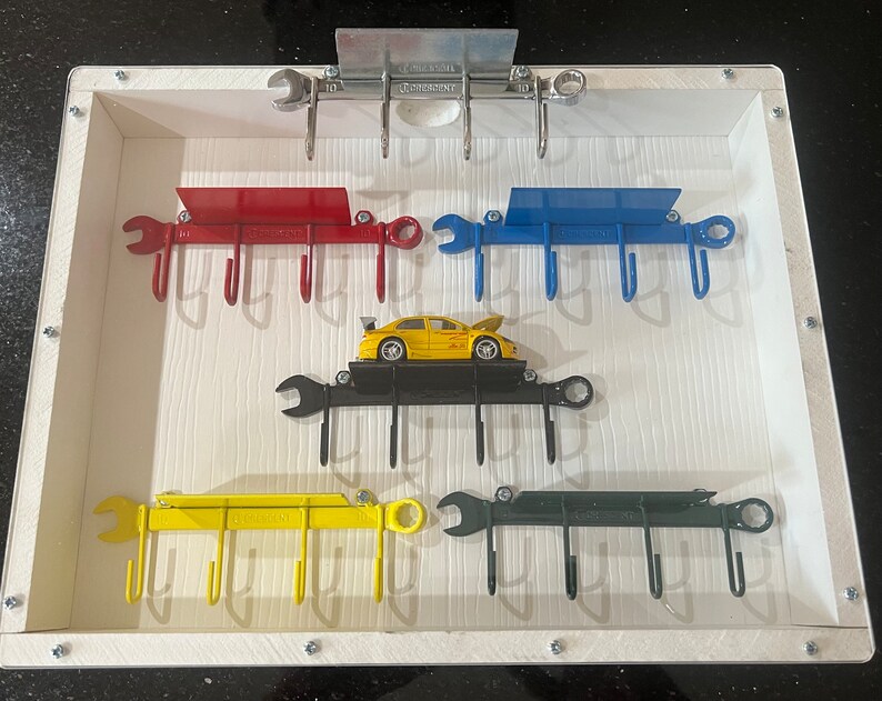 Garage Key Holder, Unique Rare Garage Allen Hex Key Holder With Chrome