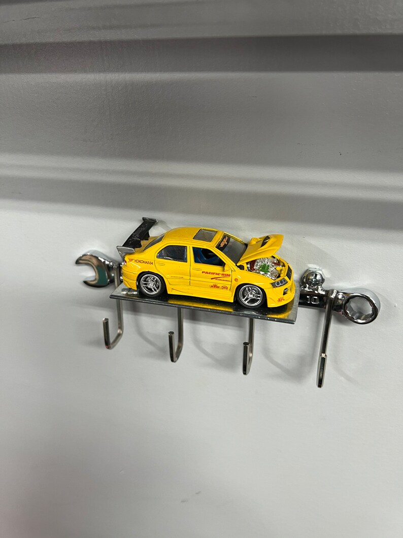 Garage Key Holder, Unique Rare Garage Allen Hex Key Holder With Chrome