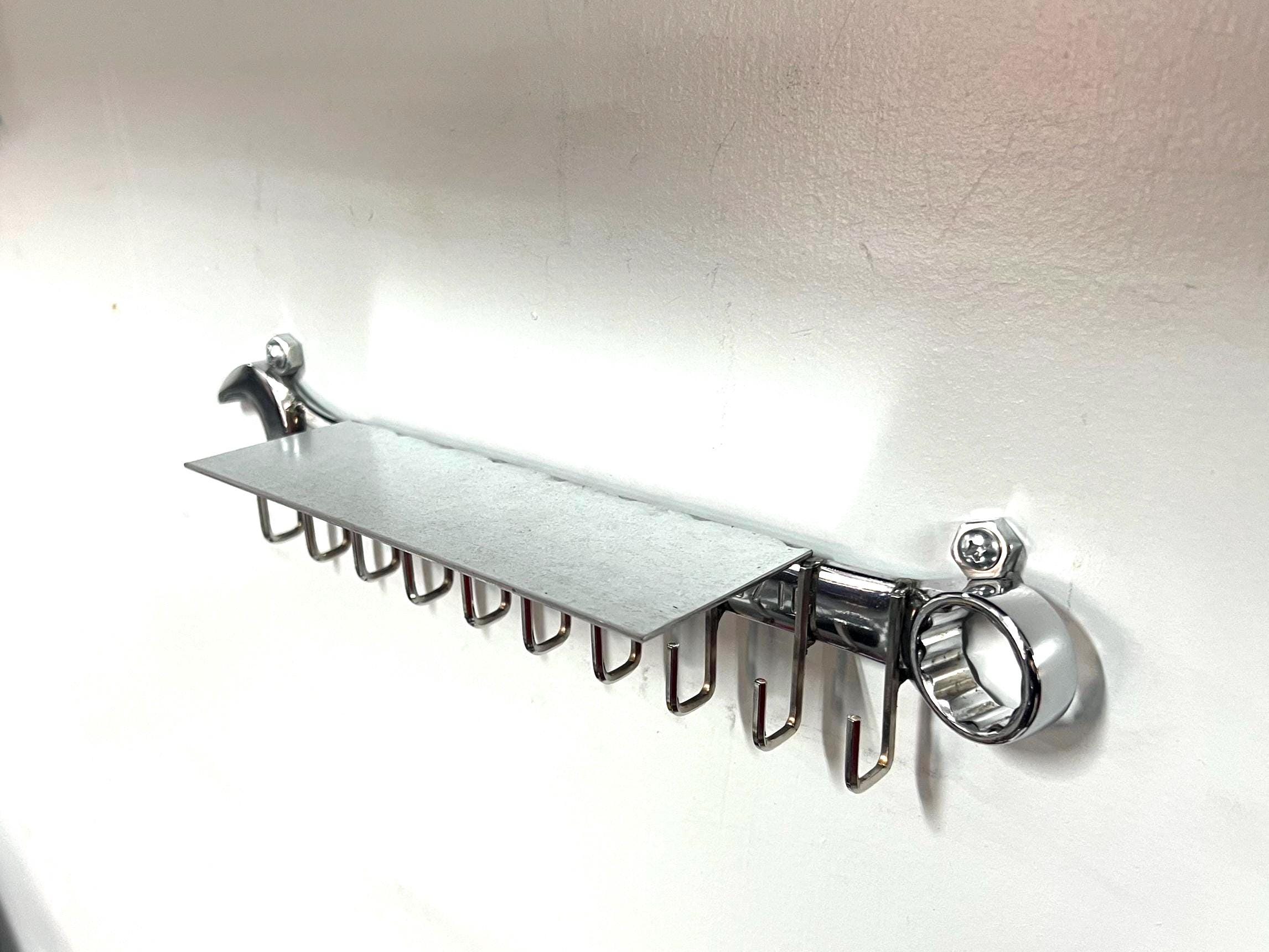 Key Rack Chrome Garage Key Holder, Chrome Wrench, Hot Wheels Shelf - Etsy