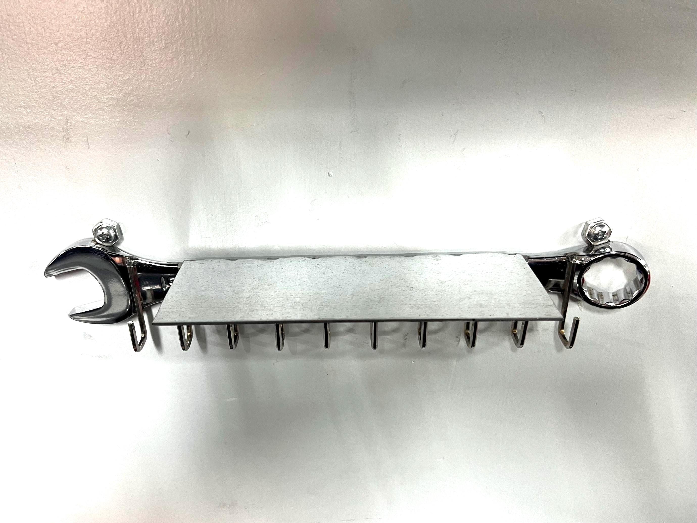 Key Rack Chrome Garage Key Holder, Chrome Wrench, Hot Wheels Shelf - Etsy