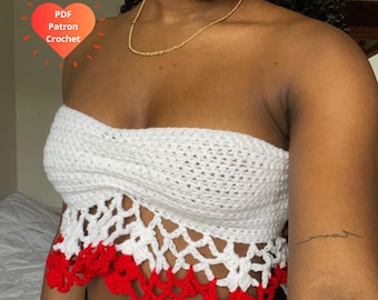 Haakpatroon voor een top zonder rug, haakpatroon, haaktop voor dames, haakpatroon voor beginners, top zonder rug, haakpatroon voor beginners