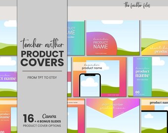 TPT to Etsy Product Cover Templates | Canva Editable (Digital Download)