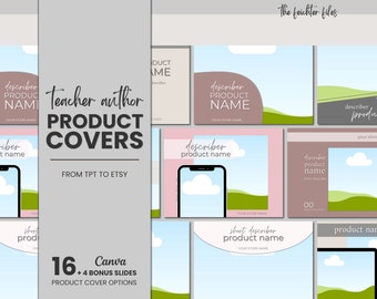 TPT to Etsy Covers | Teacher Author Canva Templates (Digital Download)