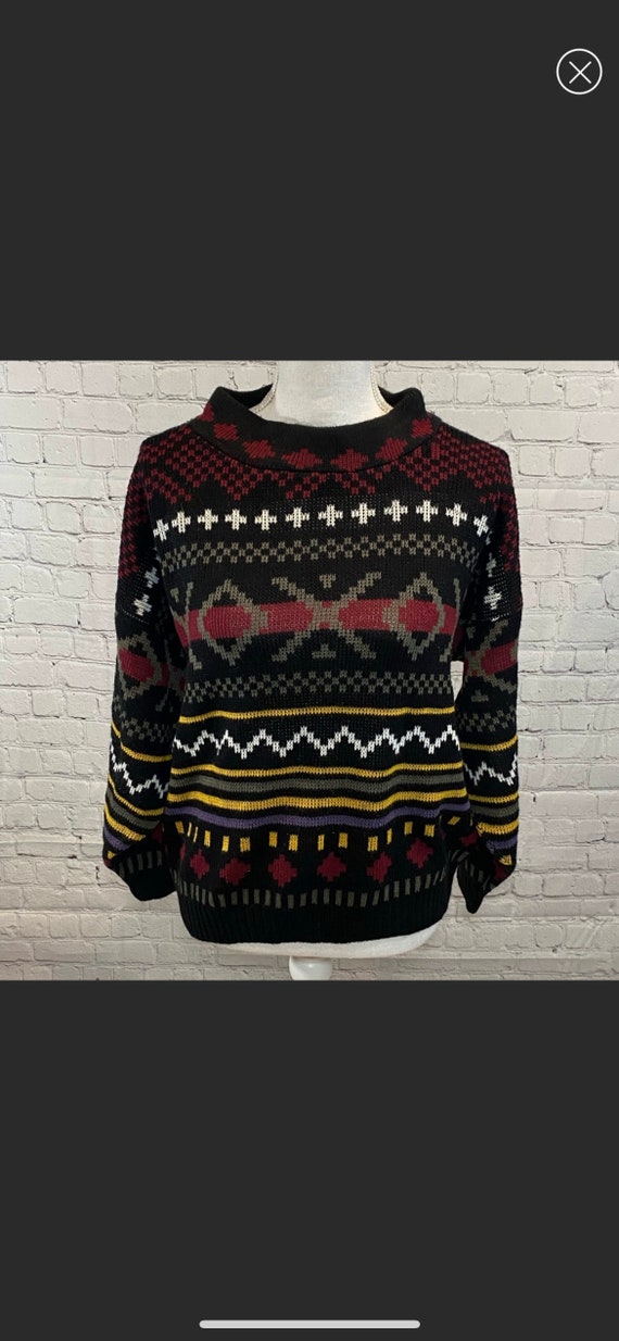 JAM KNITS Vintage 80's High Neck Sweater
