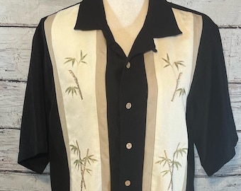 BATIK BAY Men's Vintage Button Down-Medium