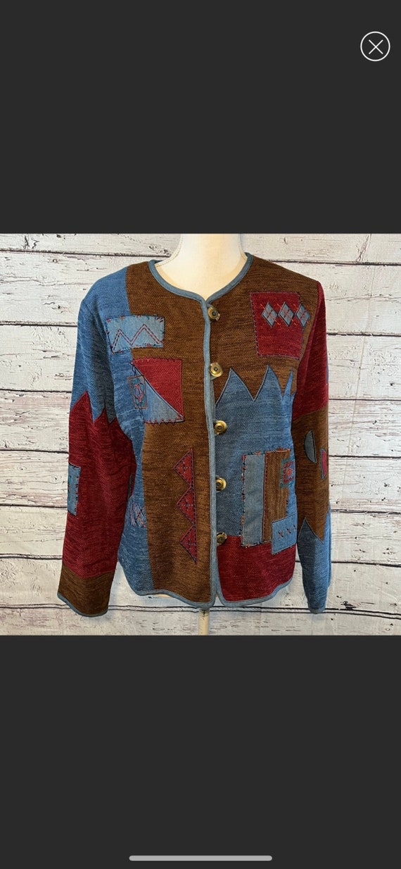 KORET(City Blues) Vintage 90's Patchwork Jacket-Sm