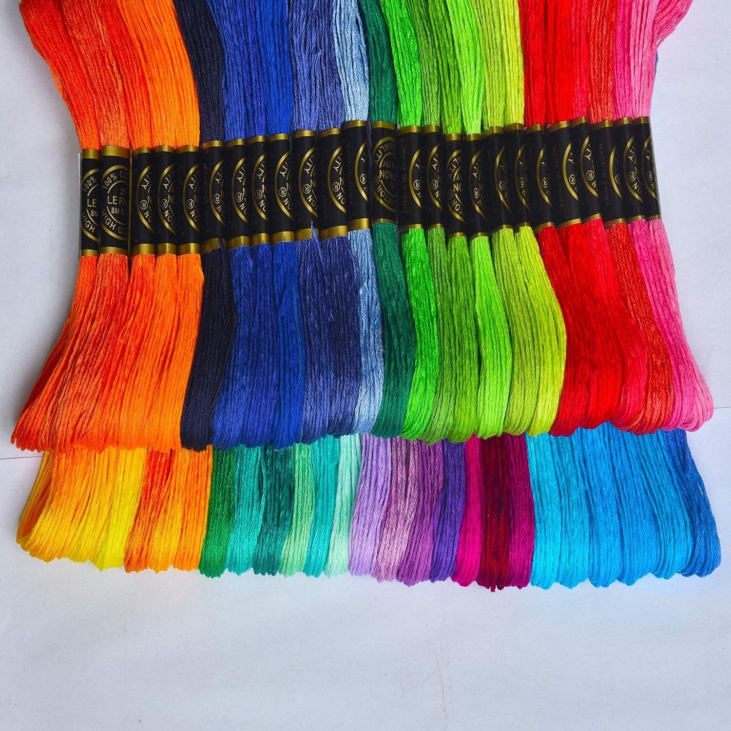 200pcs Colorful Embroidery Floss 200 Skeins Cross Stitch Threads Embroidery  Thread For Hand Embroidery Friendship Bracelets String Cross Stitch Painti