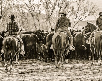 Fine Art Photography, Western Print, Cowboy Art, Wall Decor, Farmhouse Decor, Western Decor