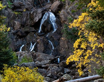 Fine Art Photography, Waterfall, Colorado Landscape, Wall Decor, Farmhouse Decor, Landscape Decor