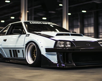 Toyota AE86 Initial D Inspired Car Print: Wide Body Kit