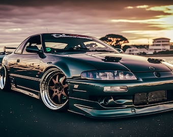 Honda Prelude Tuner Car Art: 5th Gen 4K Digital Print