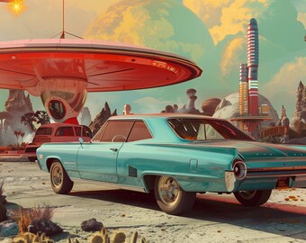1967 Chevy Bel-Air on Galactic Alien Terrain