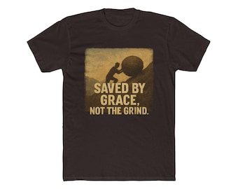 Saved by Grace Unisex Cotton Tee: Inspirational Faith Shirt