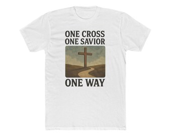 One Cross One Savior Christian Tee – Spiritual Gift