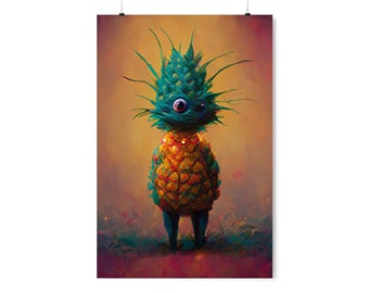 Modern Art Pineapple Alien