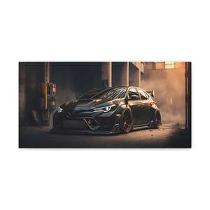 Turbocharged 2023 Toyota Corolla GR Performance in a Warehouse