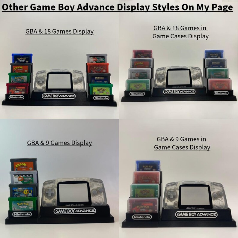 Nintendo Game Boy Advance & Game Cartridge Display/stand/holder ...