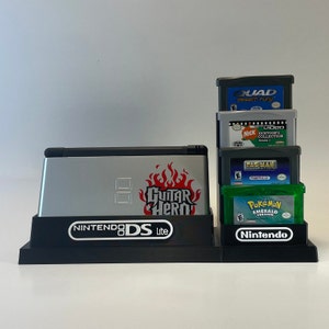 Nintendo DS Lite & 9 Game Cartridge Display/Stand/Holder - DISPLAY Only (Customize Colors For FREE)