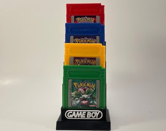 Gameboy Original/Classic/DMG 9 Game Cartidges's Display/Stand/Holder - DISPLAY ONLY (Customize Colors for Free)