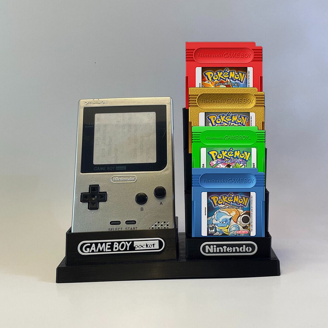 Gameboy Pocket Nintendo and 9 Game Display / Stand ONLY customize