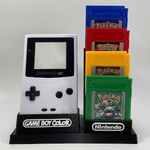 Nintendo Gameboy Color & 9 Game&#39;s Display/Stand/Holder - DISPLAY ONLY (Customize Colors for FREE)