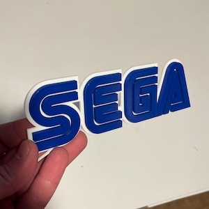 SEGA logo Sign for Wall Display, Shelf Display, or Fridge Magnet